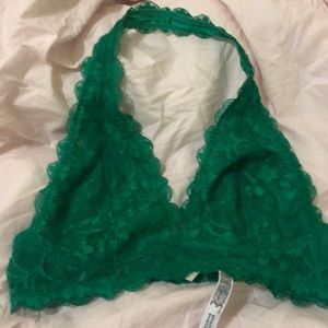 NWT free people green lace bralette small